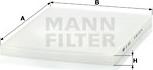 Mann-Filter CU 3059 - Фильтр воздуха в салоне autosila-amz.com