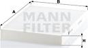 Mann-Filter CU 3037 - Фильтр воздуха в салоне autosila-amz.com