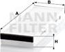 Mann-Filter CU 3023-2 - Фильтр воздуха в салоне autosila-amz.com