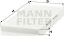 Mann-Filter CU 3138 - Фильтр воздуха в салоне autosila-amz.com