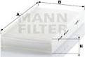 Mann-Filter CU 3847 - Фильтр воздуха в салоне autosila-amz.com