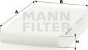 Mann-Filter CU 2956 - Фильтр воздуха в салоне autosila-amz.com