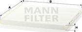 Mann-Filter CU 29 001 - Фильтр воздуха в салоне autosila-amz.com