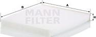 Mann-Filter CU 29 010 - Фильтр воздуха в салоне autosila-amz.com