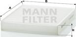 Mann-Filter CU 2440 - Фильтр воздуха в салоне autosila-amz.com