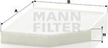 Mann-Filter CU 2450 - Фильтр воздуха в салоне autosila-amz.com