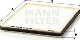 Mann-Filter CU 24 005 - Фильтр воздуха в салоне autosila-amz.com