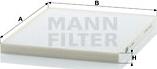 Mann-Filter CU 2434 - Фильтр воздуха в салоне autosila-amz.com