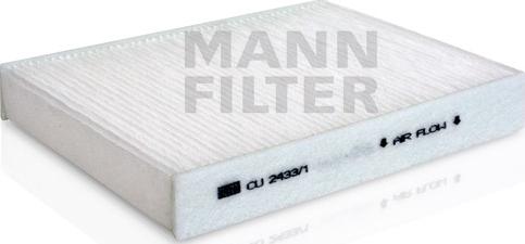 Mann-Filter CU 2433/1 - Фильтр воздуха в салоне autosila-amz.com