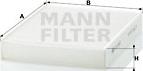 Mann-Filter CU 2433 - Фильтр воздуха в салоне autosila-amz.com