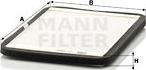 Mann-Filter CU 2424 - Фильтр воздуха в салоне autosila-amz.com