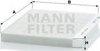 Mann-Filter CU 2422 - Фильтр воздуха в салоне autosila-amz.com