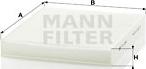Mann-Filter CU 2545 - Фильтр воздуха в салоне autosila-amz.com