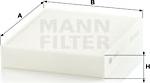 Mann-Filter CU 25 001 - Фильтр воздуха в салоне autosila-amz.com