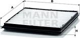 Mann-Filter CU 2516 - Фильтр воздуха в салоне autosila-amz.com