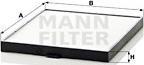 Mann-Filter CU 2640 - Фильтр воздуха в салоне autosila-amz.com