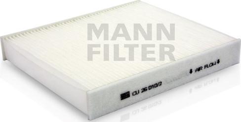 Mann-Filter CU 26 010/2 - Фильтр воздуха в салоне autosila-amz.com