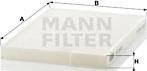Mann-Filter CU 2620 - Фильтр воздуха в салоне autosila-amz.com