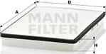 Mann-Filter CU 2672 - Фильтр воздуха в салоне autosila-amz.com