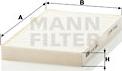 Mann-Filter CU 20 005-2 - Фильтр воздуха в салоне autosila-amz.com