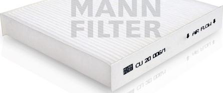 Mann-Filter CU 20 006/1 - Фильтр воздуха в салоне autosila-amz.com