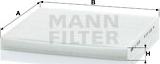 Mann-Filter CU 2035 - Фильтр салона Toyota AVENSIS(T25)/COROLLA(E12) 1,42,4L Diesel all 02- autosila-amz.com
