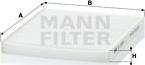 Mann-Filter CU 2026 - Фильтр воздуха в салоне autosila-amz.com