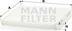 Mann-Filter CU 2027 - фильтр салона !\Toyota Rav 4/Yaris/Yaris Verso 99> autosila-amz.com