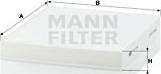 Mann-Filter CU 2141 - Фильтр воздуха в салоне autosila-amz.com
