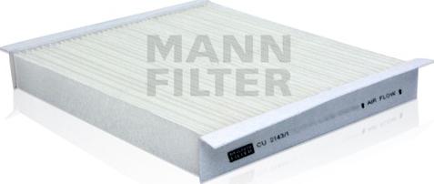 Mann-Filter CU 2143/1 - Фильтр воздуха в салоне autosila-amz.com