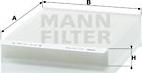 Mann-Filter CU 2143 - Фильтр воздуха в салоне autosila-amz.com