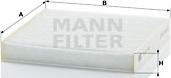 Mann-Filter CU 21 003 - Фильтр воздуха в салоне autosila-amz.com