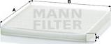 Mann-Filter CU 2131 - фильтр салона!\ Subaru Legacy,Toyota Avensis/Land Cruiser/Previa 99> autosila-amz.com