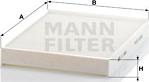 Mann-Filter CU 2842 - Фильтр воздуха в салоне autosila-amz.com