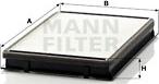 Mann-Filter CU 2861 - Фильтр воздуха в салоне autosila-amz.com