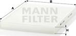 Mann-Filter CU 2882 - ФИЛЬТР САЛОНА AUDI A3/TT/VW GOLF III/IV/PASSAT/POLO/VENTO/SEAT/SKO 1.0-4.0/1.2-2.5TD 88- autosila-amz.com