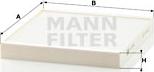 Mann-Filter CU 2349 - Фильтр воздуха в салоне autosila-amz.com