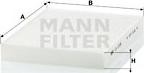 Mann-Filter CU 2335 - Фильтр воздуха в салоне autosila-amz.com