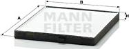 Mann-Filter CU 2330 - Фильтр воздуха в салоне autosila-amz.com