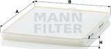Mann-Filter CU 2326 - Фильтр воздуха в салоне autosila-amz.com