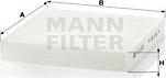 Mann-Filter CU 2253 - Фильтр салона Honda Civic VI 94-01, CR-V I 95-02,Insight >00, Rover 400 >94 autosila-amz.com