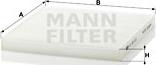 Mann-Filter CU 22 010 - Фильтр салона autosila-amz.com