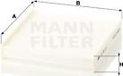 Mann-Filter CU 22 011 - Фильтр воздуха в салоне autosila-amz.com