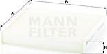 Mann-Filter CU 22 029 - Фильтр воздуха в салоне autosila-amz.com