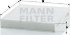 Mann-Filter CU 2232 - Фильтр воздуха в салоне autosila-amz.com