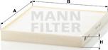 Mann-Filter CU 2227 - Фильтр воздуха в салоне autosila-amz.com