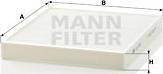 Mann-Filter CU 2757 - Фильтр воздуха в салоне autosila-amz.com