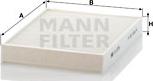 Mann-Filter CU 2736-2 - Фильтр воздуха в салоне autosila-amz.com