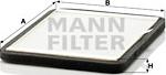 Mann-Filter CUK 2424 - Фильтр воздуха в салоне autosila-amz.com