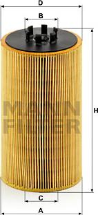 Mann-Filter HU 13 125 x - Масляный фильтр autosila-amz.com